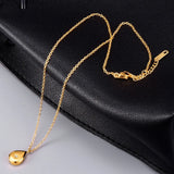 18kGold Big Dipper CZ Zircon Clavicle Necklace Pendant Square Drop Water Charm