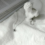 925 Sterling Silver Pearl Necklace Pendant Summer Jewelry Gift