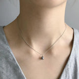 925 Sterling Silver Pearl Necklace Pendant Summer Jewelry Gift