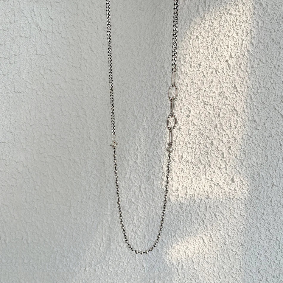 925 Silver Braided Vintage Necklace Pendant Chain For Women Jewelry