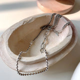 925 Silver Braided Vintage Necklace Pendant Chain For Women Jewelry