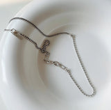 925 Silver Braided Vintage Necklace Pendant Chain For Women Jewelry