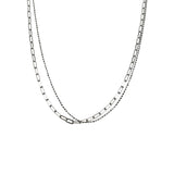 925 Silver Flash Bead Clavicle Chain Necklace Choker