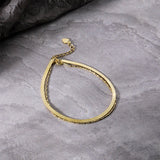 925 Silver Double Layered Snake Bone Clavicle Chain Necklace Choker