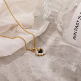 925 Silver Love Pendant Light Shell Beads Necklace Heart Women