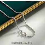 925 Sterling Silver Basic Chain for Necklace Jewelry