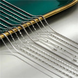 925 Sterling Silver Basic Chain for Necklace Jewelry