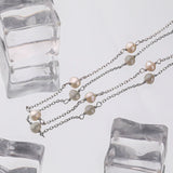 925 Silver Baroque Pearl Clavicle Chain Necklace for Women