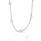 925 Silver Baroque Pearl Clavicle Chain Necklace for Women