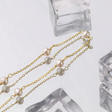 925 Silver Baroque Pearl Clavicle Chain Necklace for Women