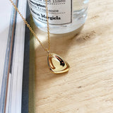 925 Silver Irregular 18k Necklace Pendant with Personality Light