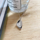925 Silver Irregular 18k Necklace Pendant with Personality Light