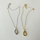 925 Silver Irregular 18k Necklace Pendant with Personality Light