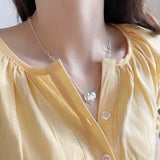 925 Silver Crystal Heart Necklace Personalized Pendant
