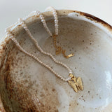 925 Silver Baroque Pearl Clavicle Chain Necklace