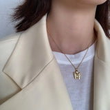 925 Silver Baroque Pearl Clavicle Chain Necklace