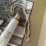925 Silver Baroque Pearl Clavicle Chain Necklace