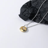 925 Silver Bead Chain Necklace Pendant Clavicle Jewelry