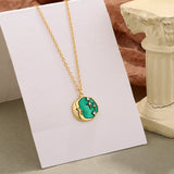 925 Sterling Silver Star Moon Coin Pendant Necklace