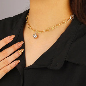 925 Silver Double Heart Bracelet/Necklace for Women