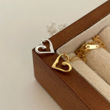 925 Silver Heart Necklace Pendant Hollow Love Necklace Jewelry