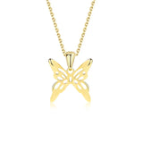 925 Silver Personalized Hollow Butterfly Necklace Clavicle Chain