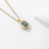 925 Sterling Silver Niche Zirconium Necklace