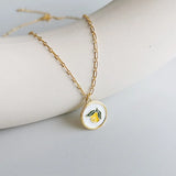 925 Silver Mango Pendant Necklace Minimalist Fruit Jewelry