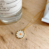 925 Silver Chrysanthemum Necklace Pendant Chic18k Female Jewelry