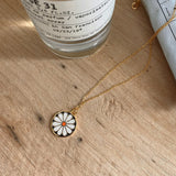 925 Silver Chrysanthemum Necklace Pendant Chic18k Female Jewelry
