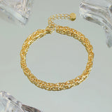 925 Silver Twist Woven Bracelet Light Ladies Bracelet Jewelry