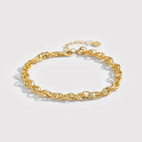 925 Silver Twist Woven Bracelet Light Ladies Bracelet Jewelry