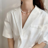 925 Silver Freshwater Pearl Necklace Choker