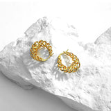 925 Silver Spiral Hoop Earrings Twist Drop Jewelry