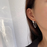 925 Silver Knot Chain Earrings for Women