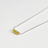 925 Silver Tube Bead Chain Necklace Clavicle Chain Jewelry