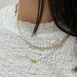925 Silver Tube Bead Chain Necklace Clavicle Chain Jewelry