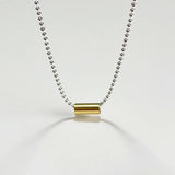 925 Silver Tube Bead Chain Necklace Clavicle Chain Jewelry