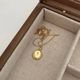 925 Silver Sunflower Necklace French Jewelry