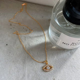 925 Silver Evil Eye Necklace Pendant Zircon Crystal Evil Eye Pendant