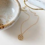 925 Silver Zircon Time Static Moment Necklace Jewelry