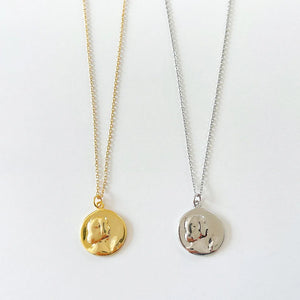 925 Silver Coin Pendant Necklace Bohemian Clavicle Jewelry