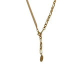 925 Silver Retro Stitching Chain Necklace Female Jewelry