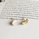 925 Silver Shell Moon Earrings Women Summer Party Jewelry