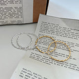 925 Sterling Silver Twist Drop Hoop Earrings