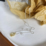 925 Silver Clavicle Chain Necklace Pendant for Women