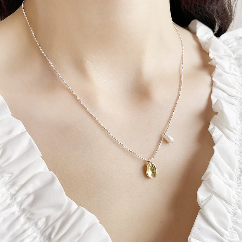 925 Silver Clavicle Chain Necklace Pendant for Women