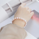 925 Silver Beaded Bracelet Baroque Pearl Jewelry Gift