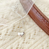 925 Silver Heart Necklace Pendant Personalized Jewelry