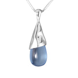 925 Silver Opal Clavicle Chain Necklace for Women